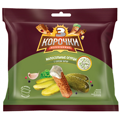 Tostaditos pepino salsa 3Korochki 60G (1787)