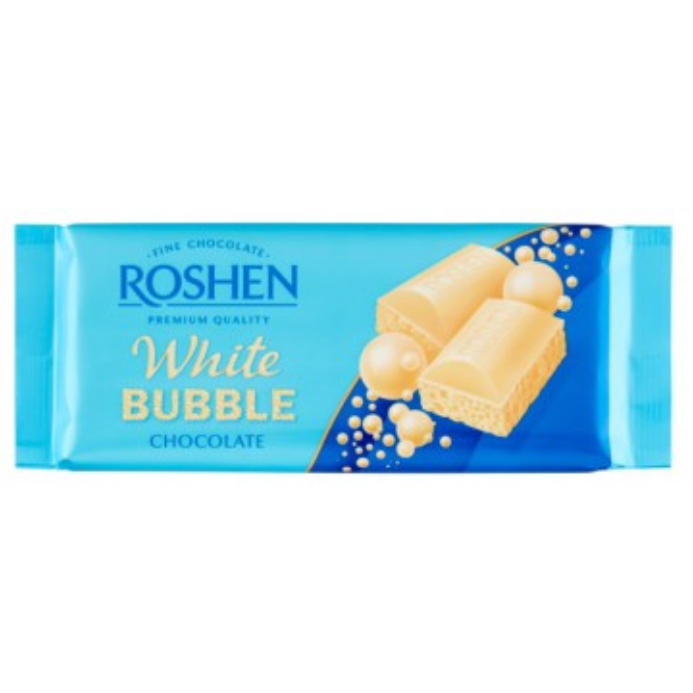 Chocolate blanco White Bubble Roshen 80g (13474)