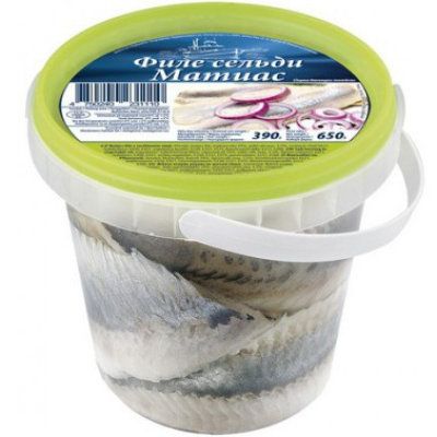 FILETE DE ARENQUE EN ACEITE CUBO 650G