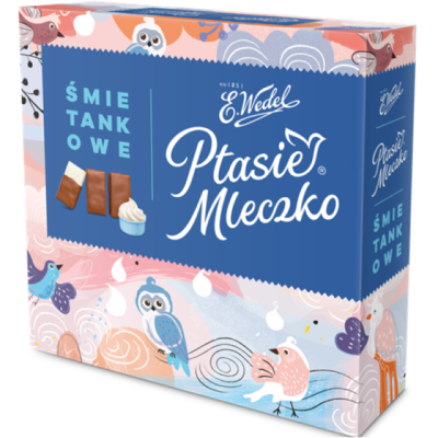Bombones en caja Ptasie Mleczko sabor nata Wedel, 360G (711)