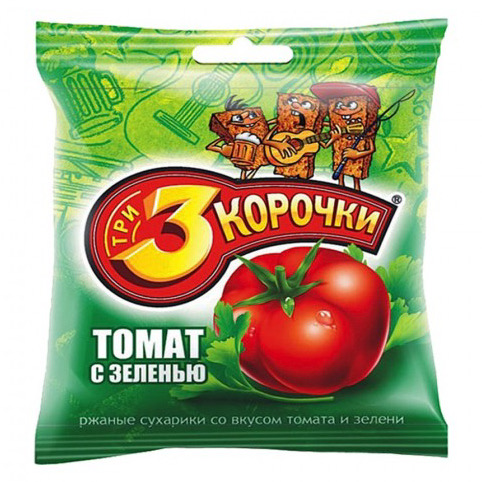 TOSTADITOS SABOR TOMATES Y HIERBAS 3KOROCHKI, 40G (667)