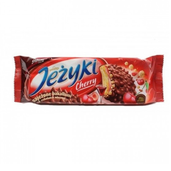 GALLETAS EN CHOCOLATE JEZYKI GUINDA 140G