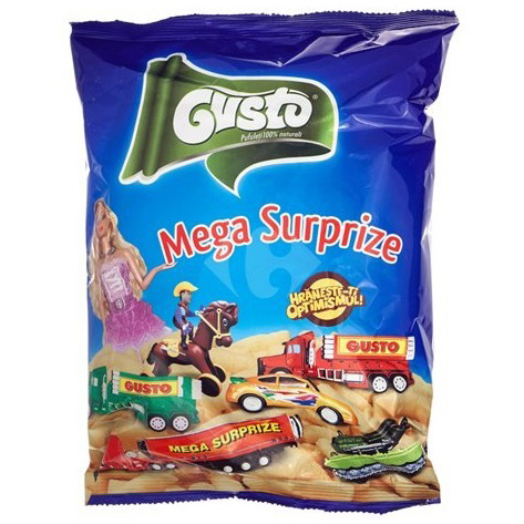 GUSANITOS DE MAIZ CON SORPRESA GUSTO, 60G