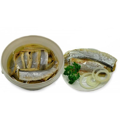 Filetes DE ARENQUE en aceite a peso 300G (18,00/KG)