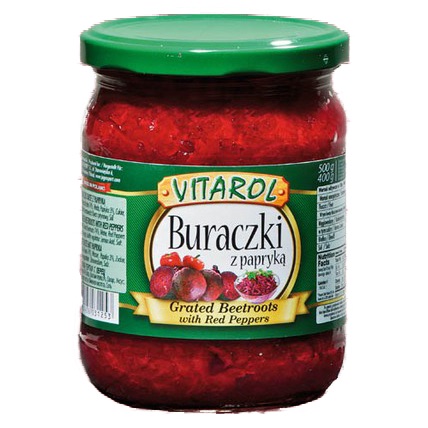 REMOLACHA COCIDA CON PIMIENTO VITAROL 500g