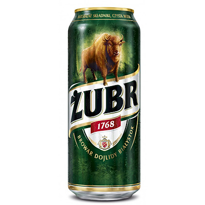 CERVEZA “ZUBR” 6,% 500ML (1247)