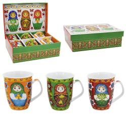 Juego de tazas “Matreshka” 6 personas, 330 ml