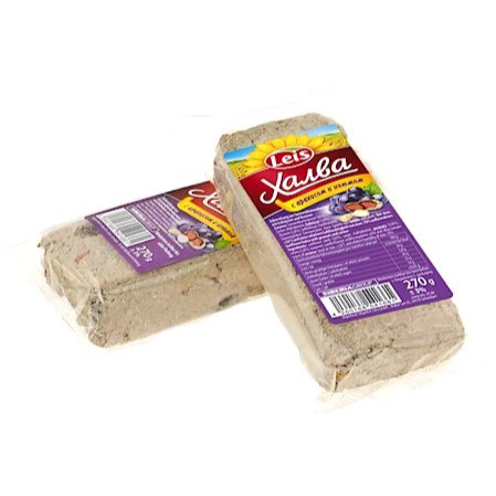 TURRÓN KHALVA CON PASAS Y CACAHUETES LEIS