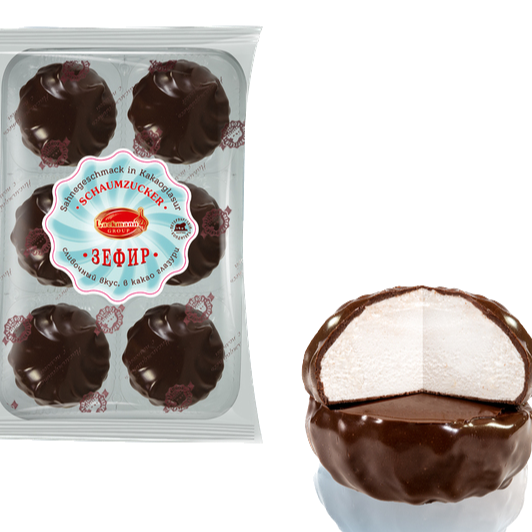 Dulce “Zefir”  BLANCO EN CHOCOLATE PK, 390G