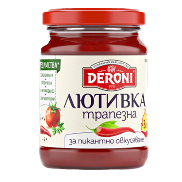 SALSA LYUTIVKA PICANTE DE MESA DERONI 155g (718)