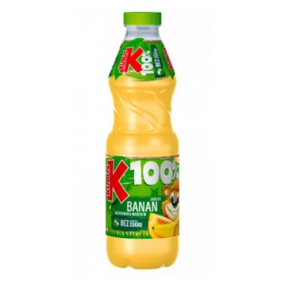 Zumo de zanahoria, platano, melocoton, manzana Kubus 850ML
