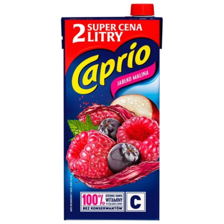 Zumo de manzana frambuesa Caprio, 2L