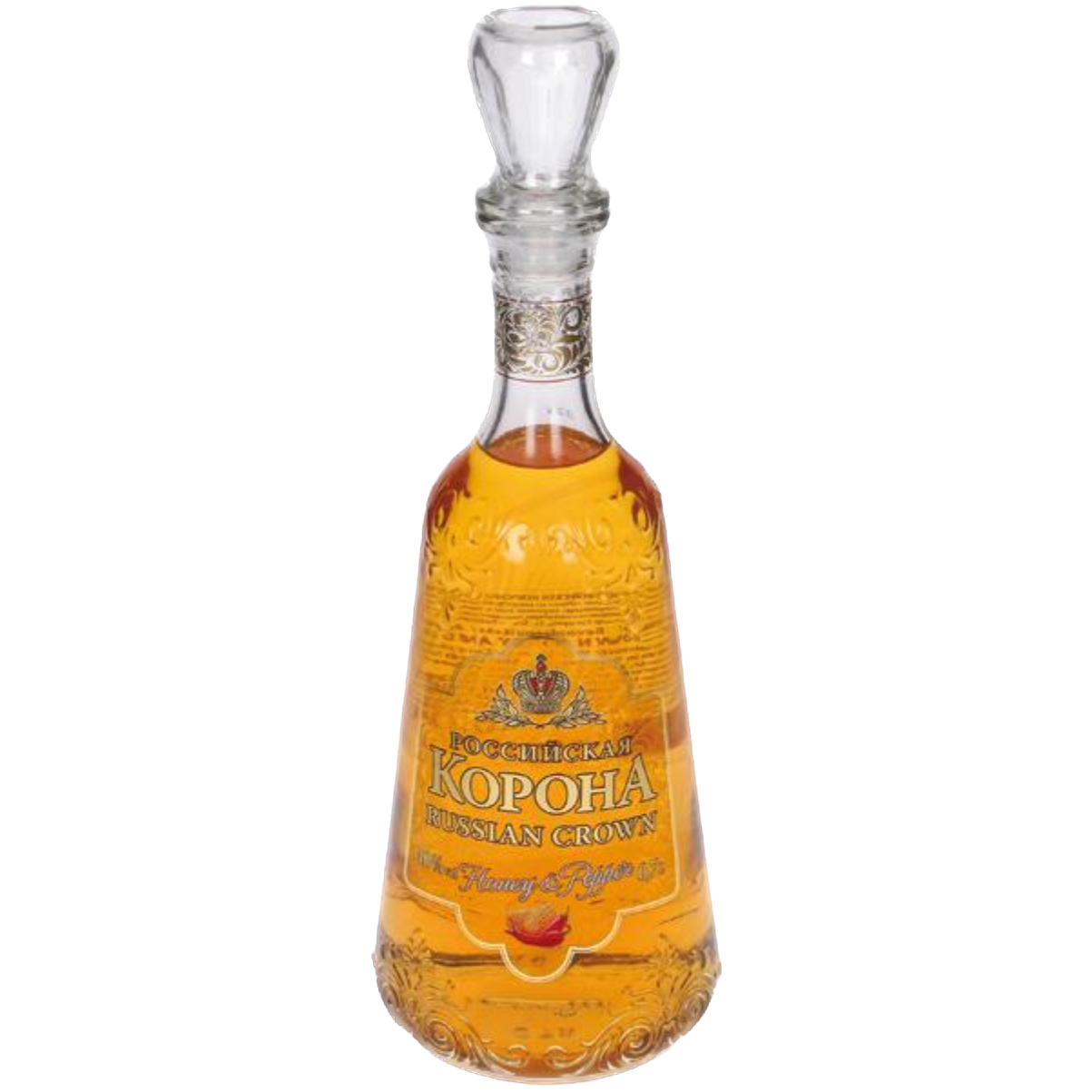 Vodka Rossiyskaya Korona miel y pimienta 0,7L