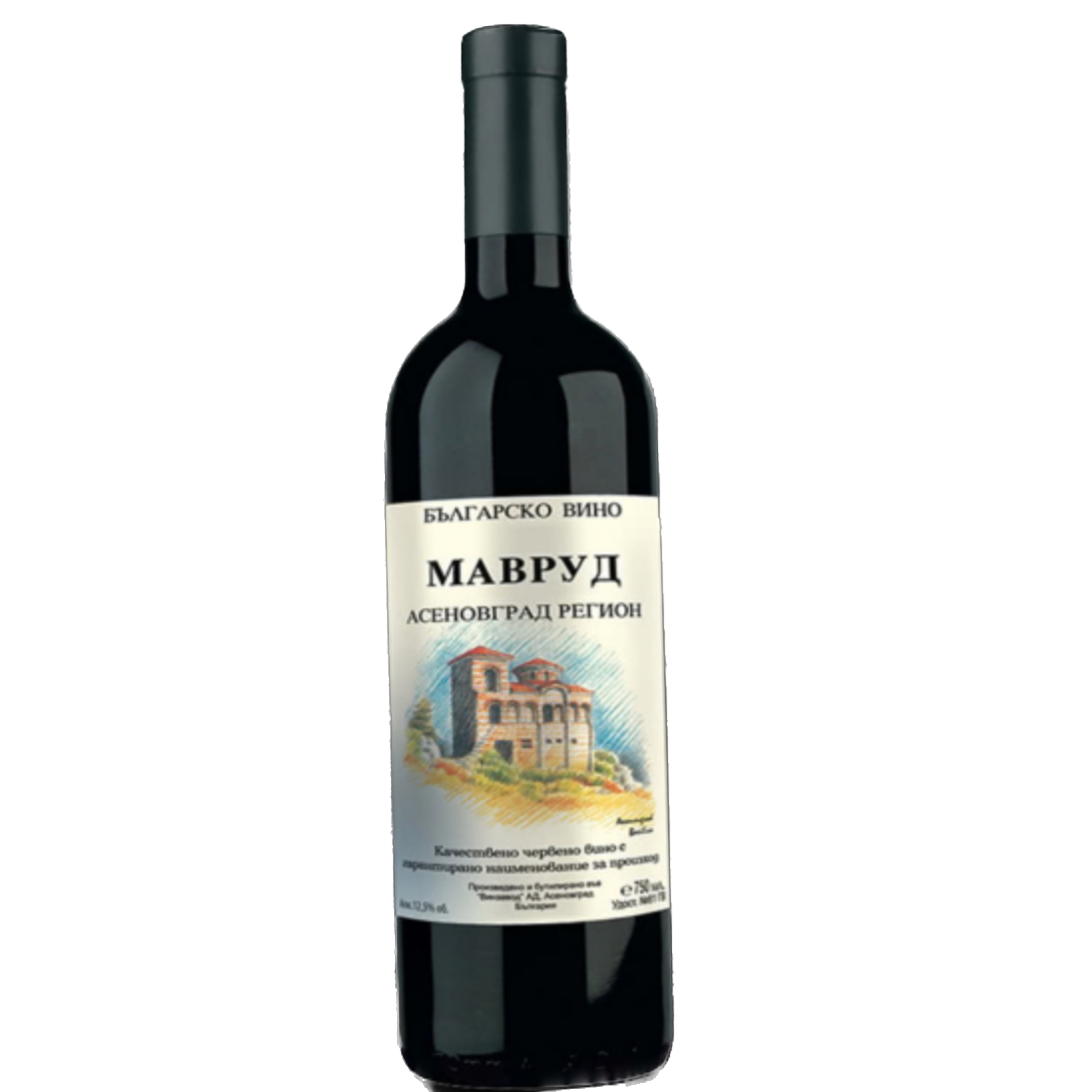 Vino tinto Mavrud Asenovgrad 0,75L