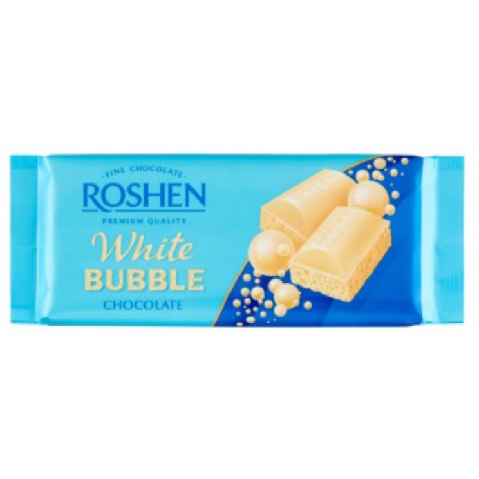 Chocolate blanco White Bubble Roshen 80g