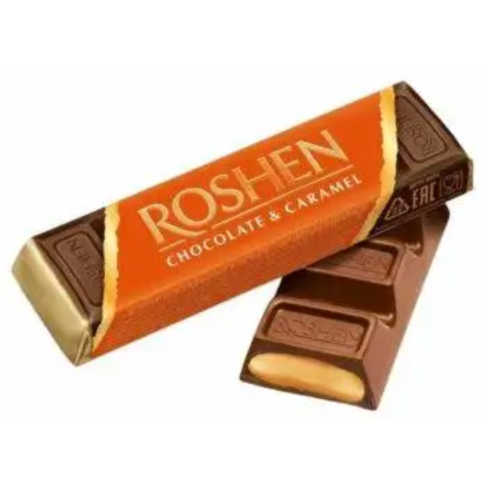 Barrita de chocolate con caramelo ROSHEN 30G (1728)