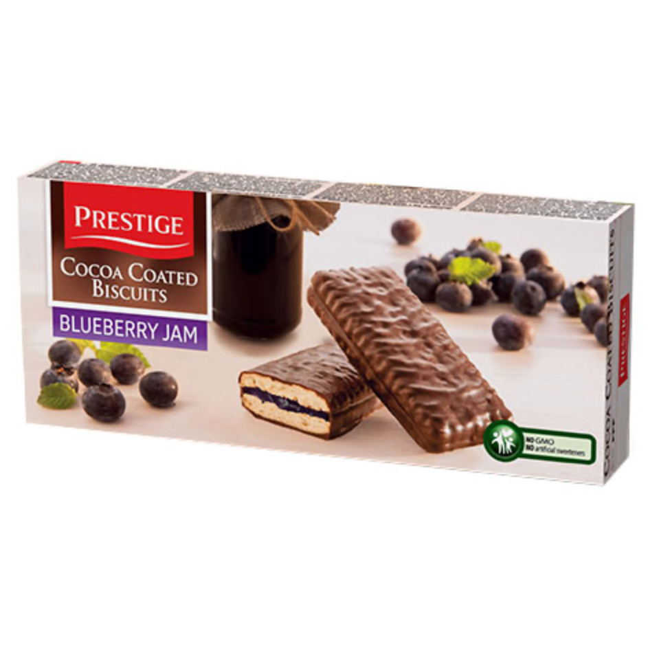 Galletas con arándanos recubiertas en chocolate Prestige 200g