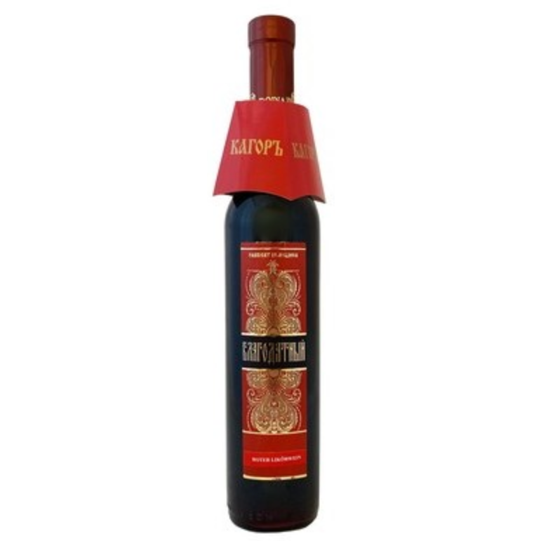 VINO TINTO DULCE BLAGODATNYI KAGOR, 16% ALC. 500ML