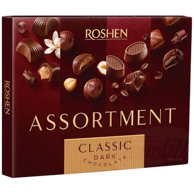 BOMBONES DE CHOCOLATE NEGRO EN CAJA ROSHEN 154G