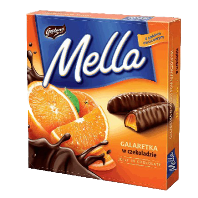 Bombones en caja Mella naranja Goplana, 190G
