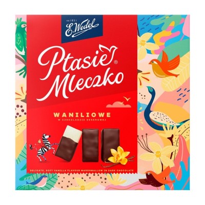 Bombones en caja Ptasie Mleczko vainilla Wedel