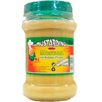 MOSTAZA con rabano Mustardino 280g