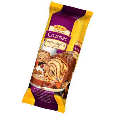 Bizcocho Cozonac con nueces y pasas Boromir 400g (733)