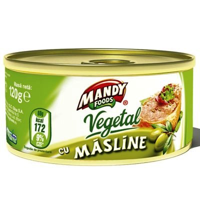 PATE VEGETAL CON ACEITUNAS MANDY, 200G