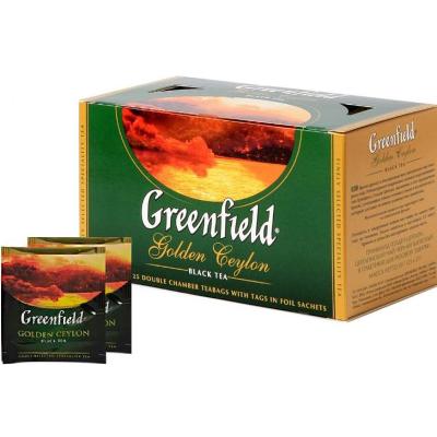 TE NEGRO GOLDEN CEYLON 25*2G GREENFIELD (12403)